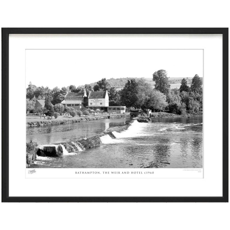Bathampton, The Weir And Hotel C1960 - Single Picture Frame Print, 28cm H X 36cm W x 2cm D