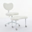 Chaise de méditation Plus, chaise à pieds croisés avec roulettes, chaise TDAH, chaise de bureau Criss