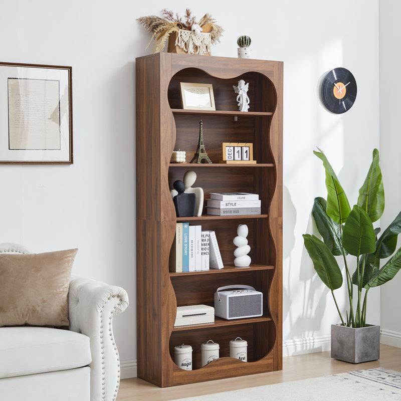 Bibliothèque H 70,87 po x l 31,5 po, Walnut