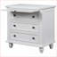 U_STYLE Pin massif & amp; Table basse en panneau de fibres à densité moyenne avec 3 tiroirs - Assemblage facile, rangement spacieux pour la chambre à coucher du salon-198233337