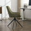 Chaise de bureau en lin Loklun-349842863