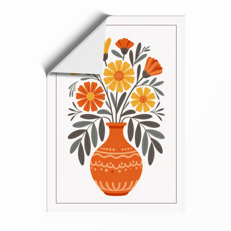 Floral Symmetry Botanical - Framed Print, Unframed, A1 - 84.1 x 59.4 cm