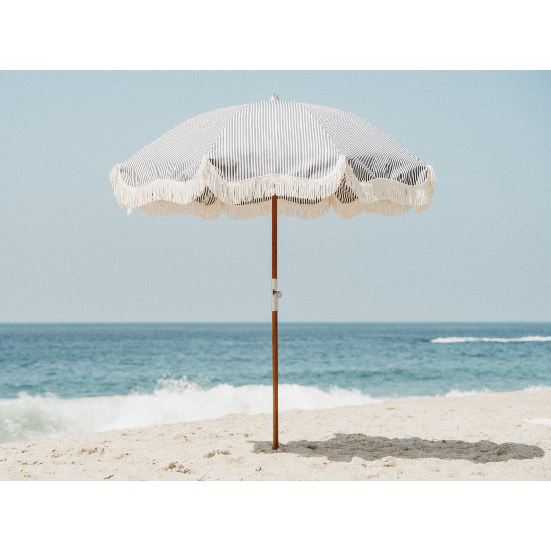 2022/2023 72'' Striped Outdoor Beach Umbrella Business and Pleasure Co Fabric 