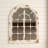Manwe Wood Window Pane Inspired Wall Mirror with Arched Top and Distressing-1173482841
