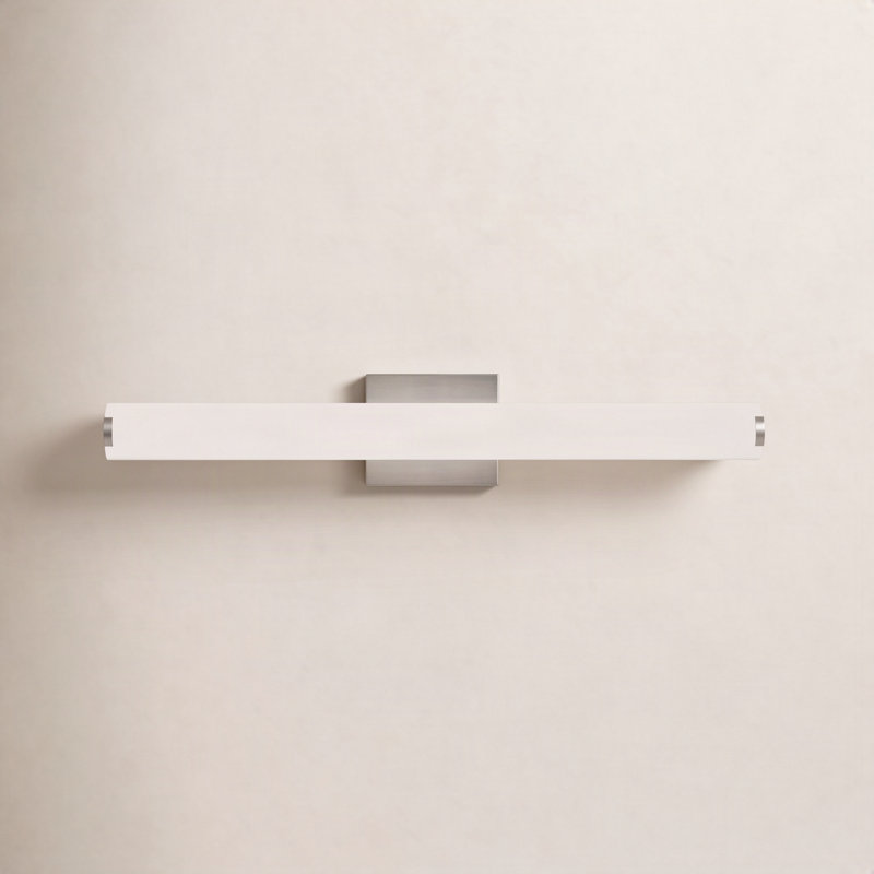Finn 1 - Light LED Bath Bar, Satin Nickel, 3500