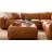 Fernagh Top Grain Leather Corner Sectional with Ottoman Saddle-338772866