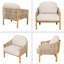 Fauteuil club d'extérieur en bois-695955177