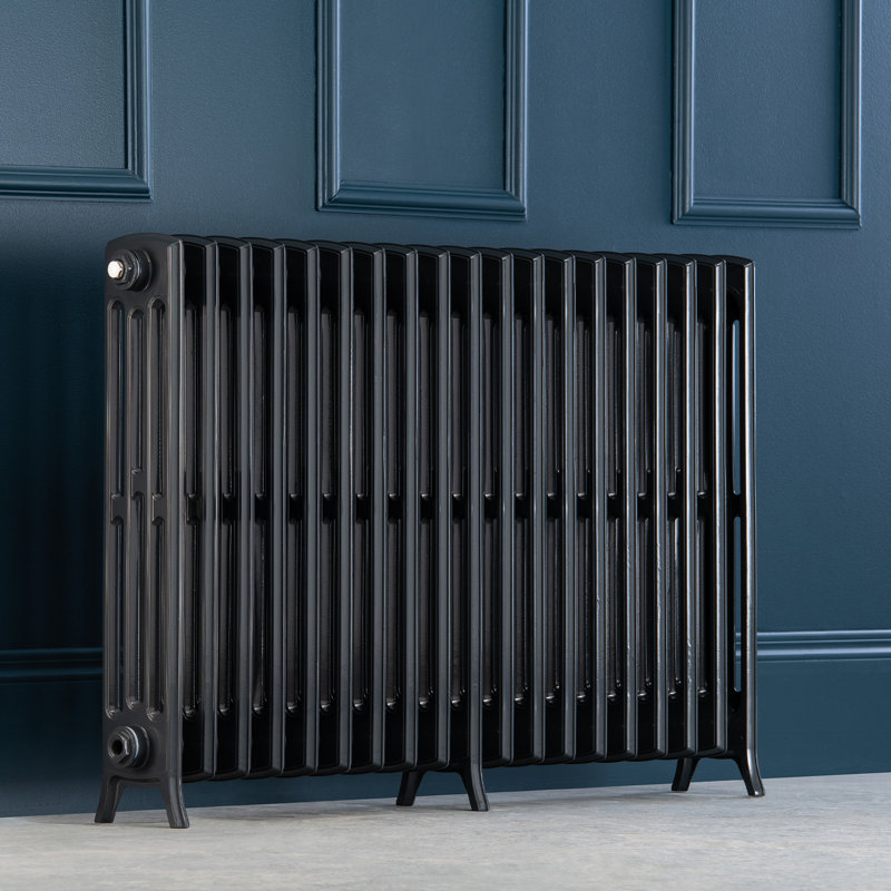 Romona Horizontal Traditional Colosseum Radiator, Grey, 750cm