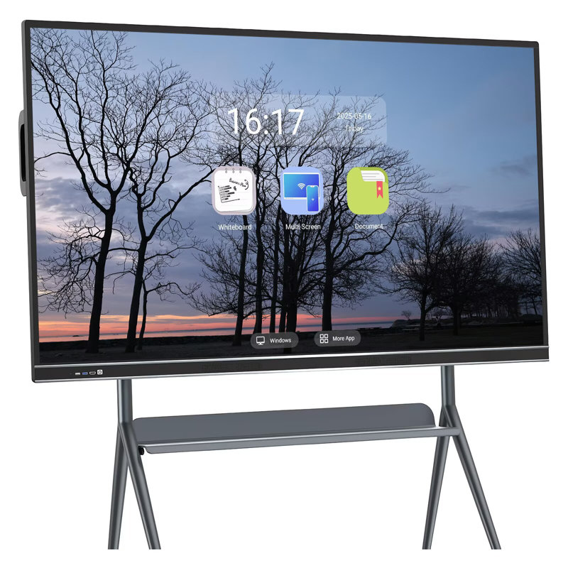 JYXCN 75" Touch Screen Smart Board, 2160p Interactive Whiteboard for School, Office & Training(Include Wall Mount)