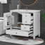 Ensemble de meuble-lavabo 36 po avec lavabo en céramique, tablette, trois tiroirs-1946843923