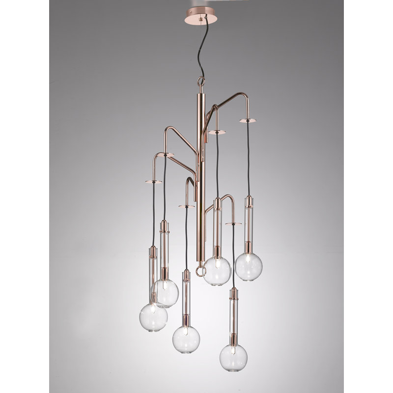 Ampolla 6 - Light Unique/Statement Pendant, Copper