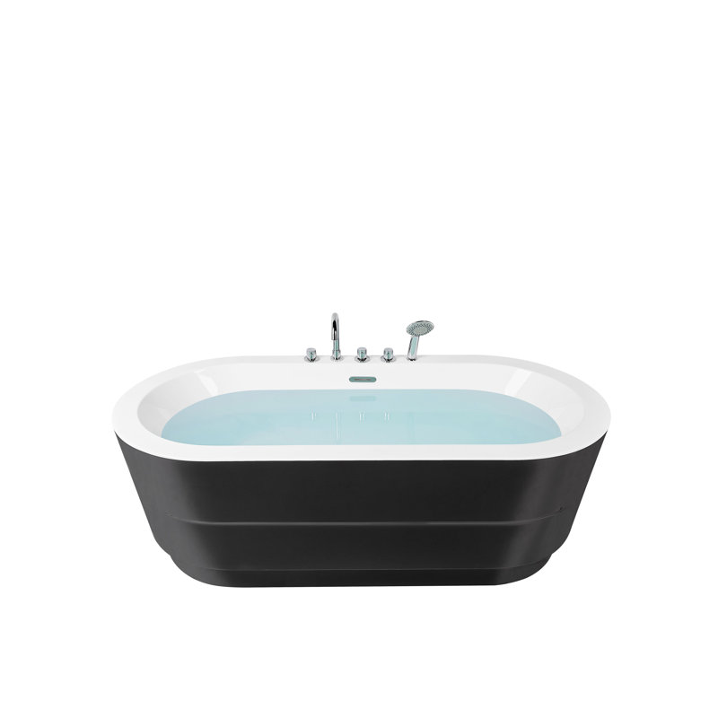 Carvalho 1700mm x 800mm Freestanding Soaking Acrylic Bathtub with Tap