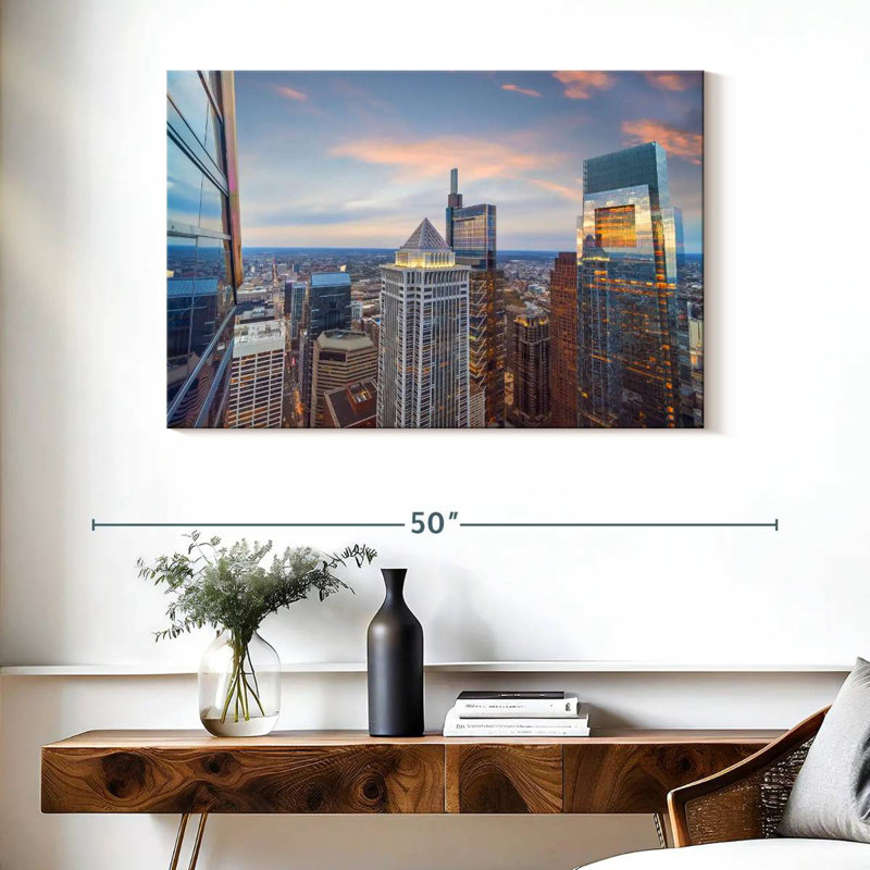 Lilie Downtown Philadelphia City, 26" H x 39" W