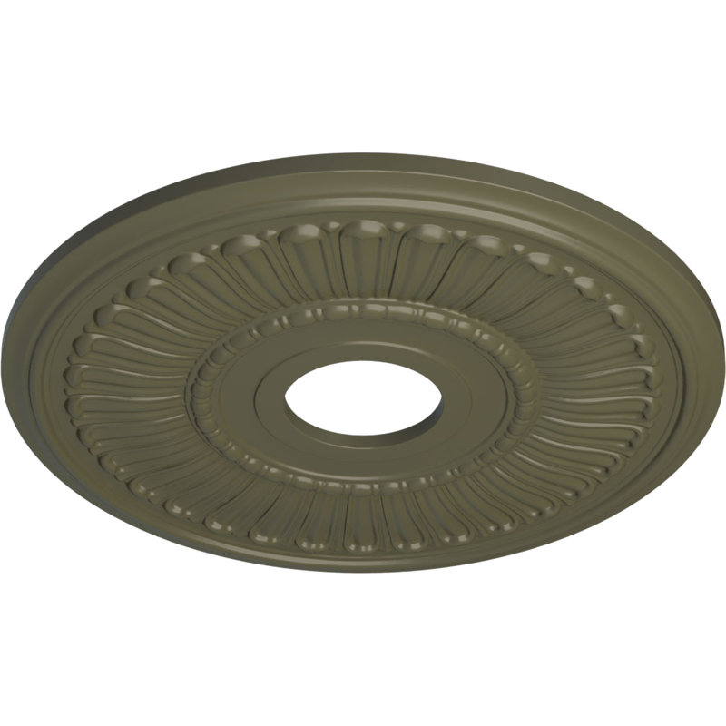 Endurathane Melonie Ceiling Medallion, 16"OD x 3 5/8"ID x 3/4"P (Fits Canopies up to 6 3/8"), Hand-Painted Painted Turtle Finish