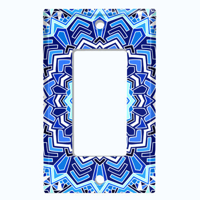 Patterned 1 - Gang Rocker Standard Wall Plate