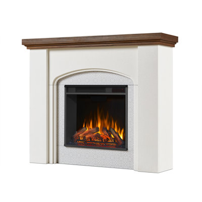 Anika 49" W Electric Fireplace with Mantel