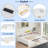 L-shaped Daybed With Trundle And 1 Drawer, Storage Shelves And Charging Station-978075099