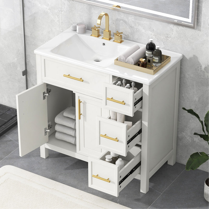 Stylish Bathroom Vanity With Ample Storage And Durable Construction