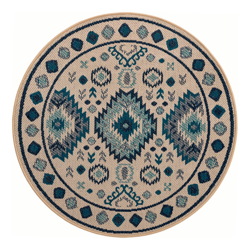 Tapis intérieur / extérieur Marlenia Marlenia, Rond 4 pi 1 po