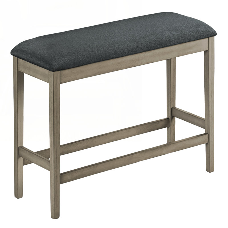 Banc, 42 po rectangulaire, salle à manger, cuisine, rembourré, bois, transitionnel