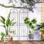 Ensemble de 4 treillis de jardin en métal antirouille de 19,7 po pour plantes grimpantes support de fleurs extérieur noir-112835503