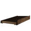  Structure de lit simple en bois massif brun et noir Brighton - Simple, noir et brun