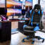 JL Comfurni JD-S0 Adjustable Armrest and Adjustable Headrest PC & Racing Game Chair-86593338