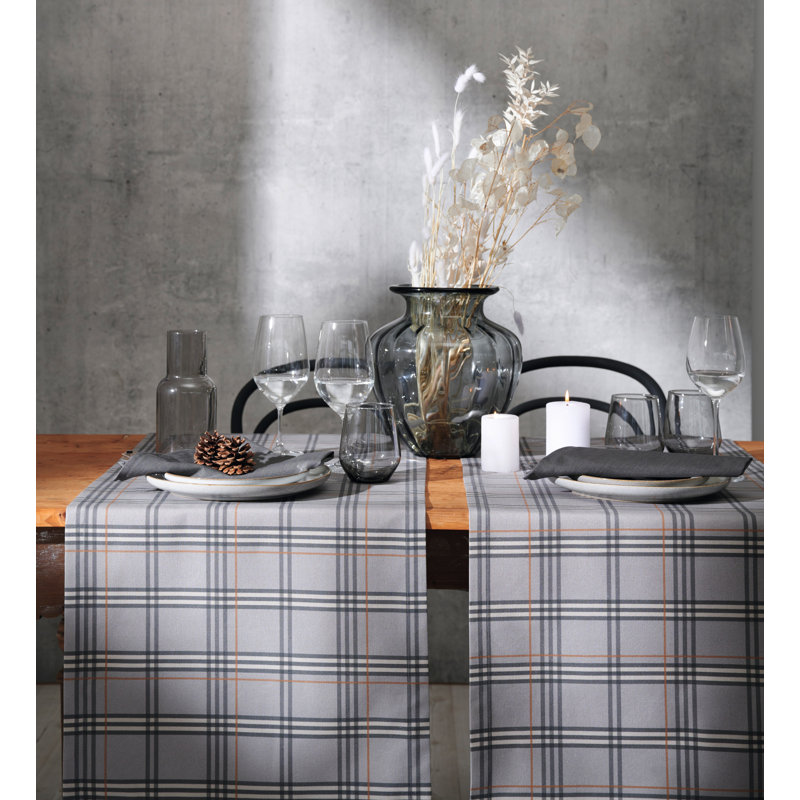 Plaid Square Cushion, 39cm H x 39cm W x 5cm D