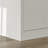 60.4" W White  Stretchable Stationary Kitchen Island Table With Painted Stone Countertop & Extended Dining Table
