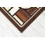 Tapis à motif abstrait brun Cosper-29693650
