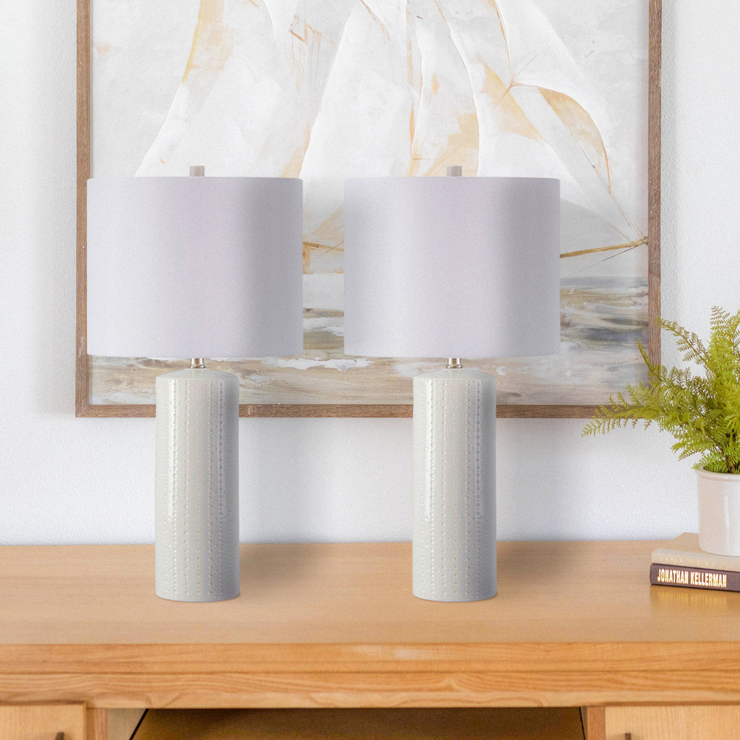 Ceramic Table Lamp (Set of 2) Latitude Run®