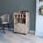 Macadamia 1-Door Bar Cart-629752289