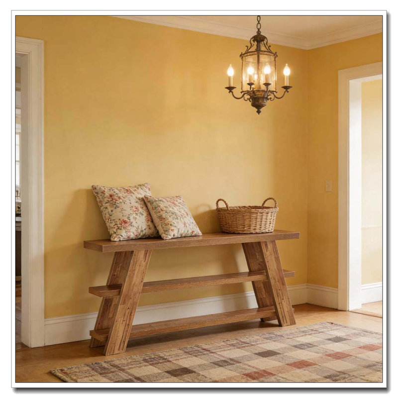 Slim Storage Side Table,3-Tier Console Table