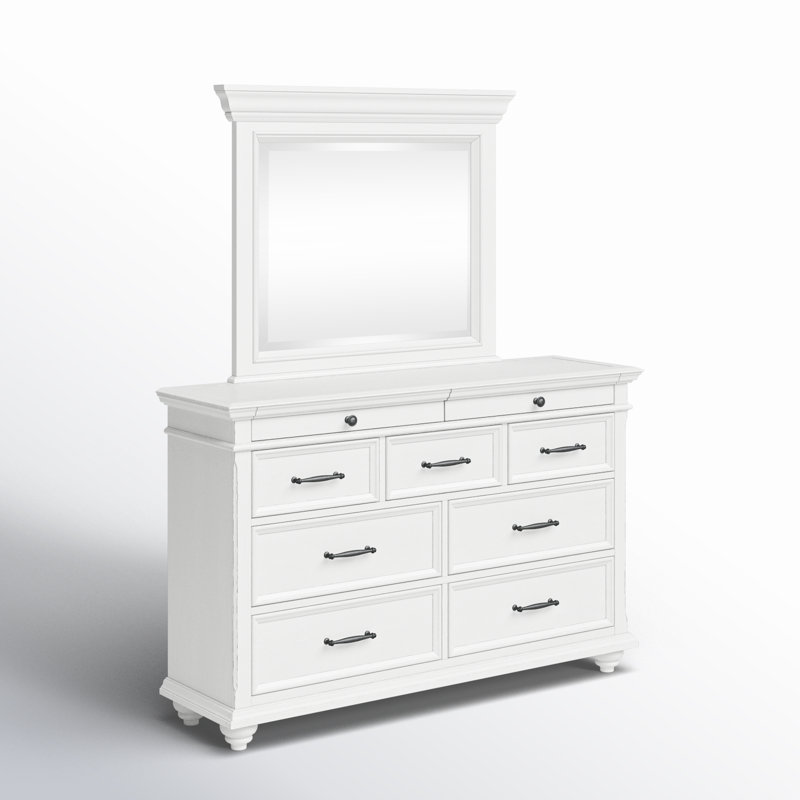 Commode 9 tiroirs avec miroir Atas