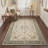 Verdante Vintage Machine Washable Green / Beige Indoor Area Rug with Non-Slip Backing-1937856509