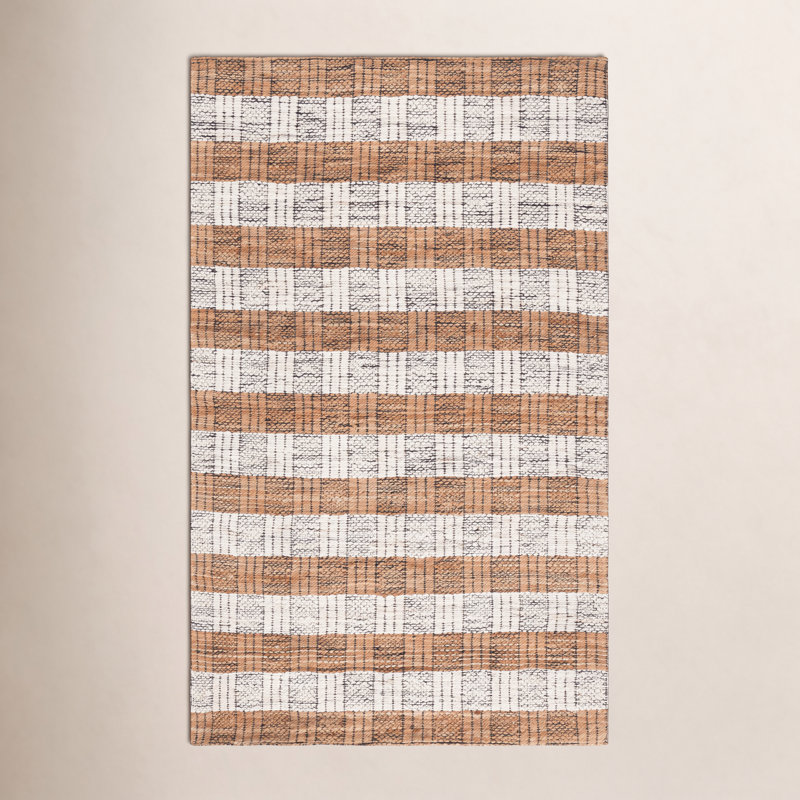 Hand-Woven Striped Performance Rug, 6'-0" X 9'-0" Rectangle