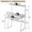 2-Tier Computer Desk with Keyboard Tray for Small Spaces 28 Inch Home Office Desk Computer Workstation Modern Writting Table,-598298659