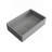19.68'' Concrete Rectangular Modern Gray Bathroom Sink