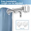 Tringle à rideaux simple Boltwood Crystal-21133454-21133453
