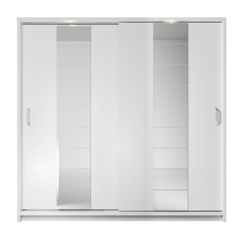 Ayala 2 Door Manufactured Wood Wardrobe, White