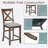Set Of 4 Dining Chairs Only, Counter Height Chairs-1995769373