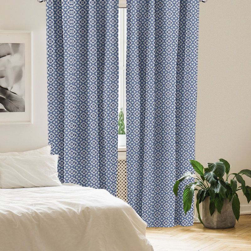 Rideaux 4 panneaux East Urban Home, L 56 po x L 95 po