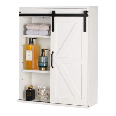 Gracie Oaks Addylen Wall Bathroom Cabinet | Wayfair