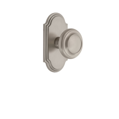 Grandeur Arc Plate Passage with Circulaire Door Knob
