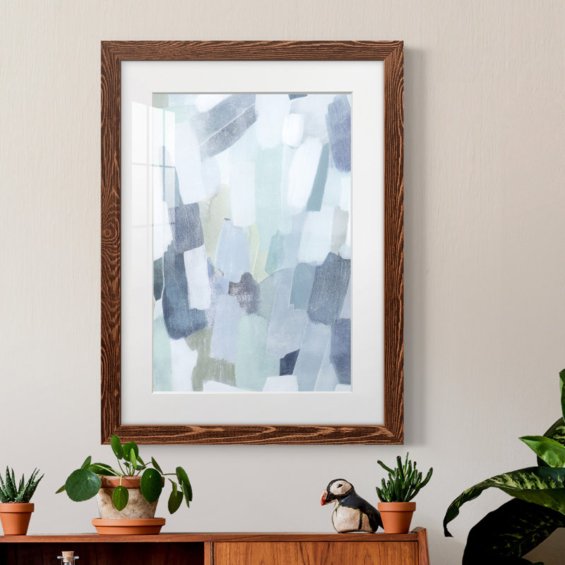 Dusky Gale I - peinture sur toile encadrée, Érable encadré, H 31,5 po x l 23,5 po x P 1 po