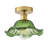 1-Green dimmable glass ceiling light