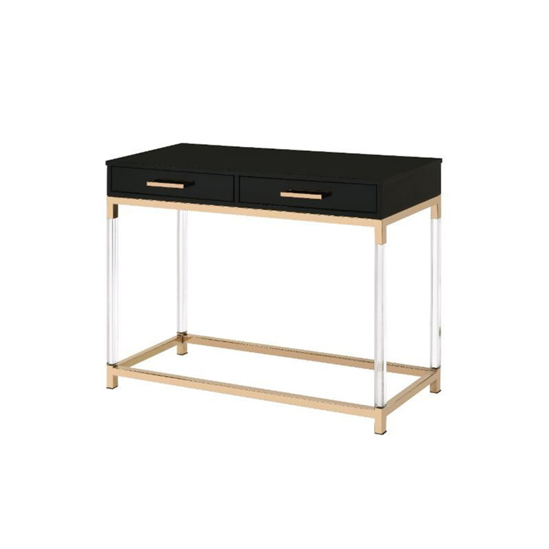 Esmine Contemporary Rectangular Sofa Table,Console table,Hallway table with  metal frame, 31" H x 38" W x 14" D