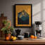 Mountain in Gold Frame Retro - Framed Print-1761438526-1761438527