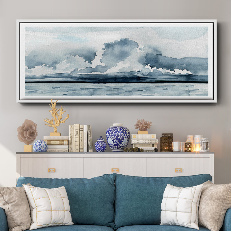 Passing Rain Storm II- Framed Canvas