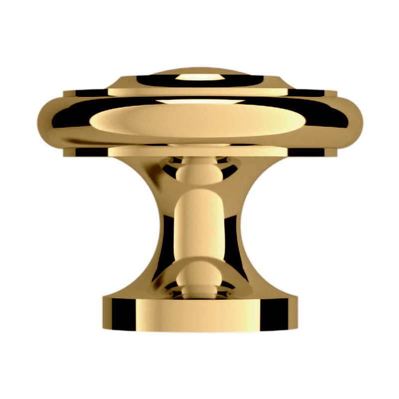 4491 Dominion Knob, Non-Lacquered Brass